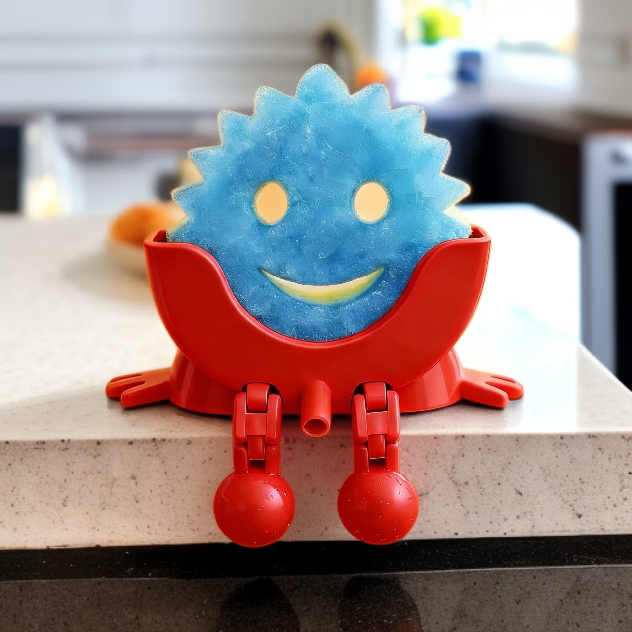 Praktyczny uchwyt do gąbki na umywalce