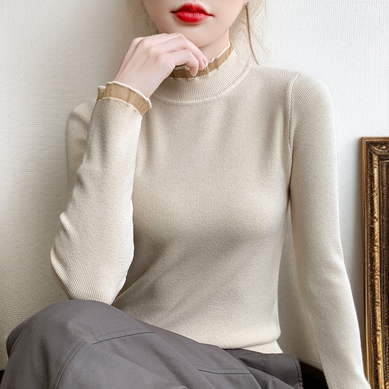 하이넥 니트 스웨터