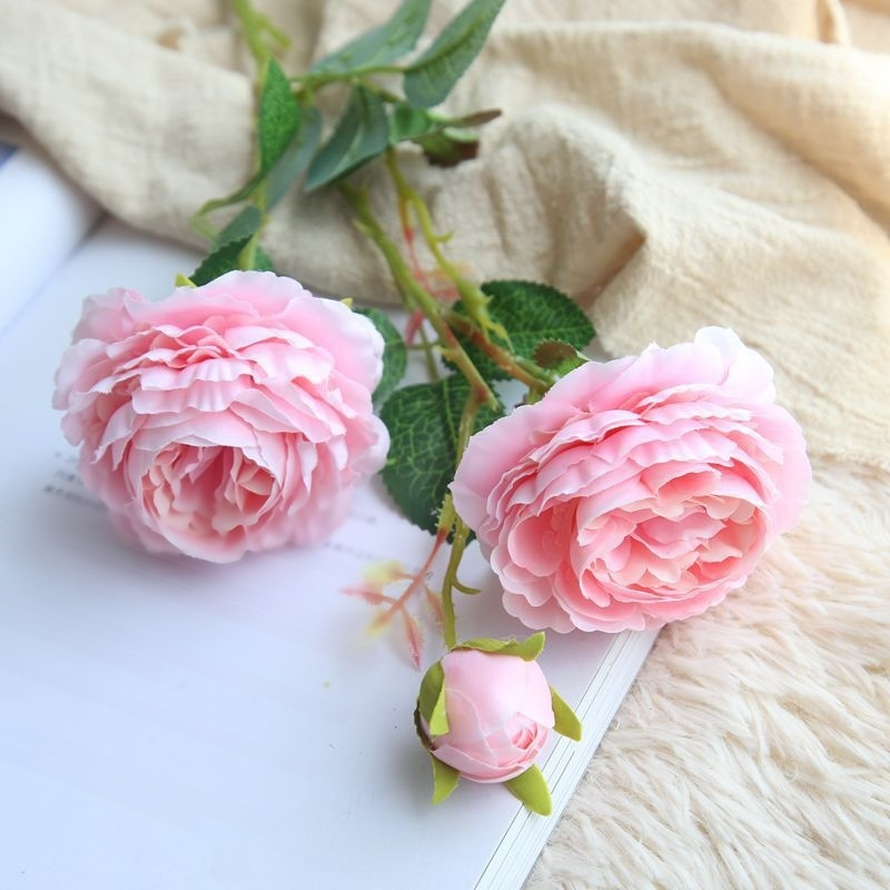 인조 장미 꽃 홈 데코