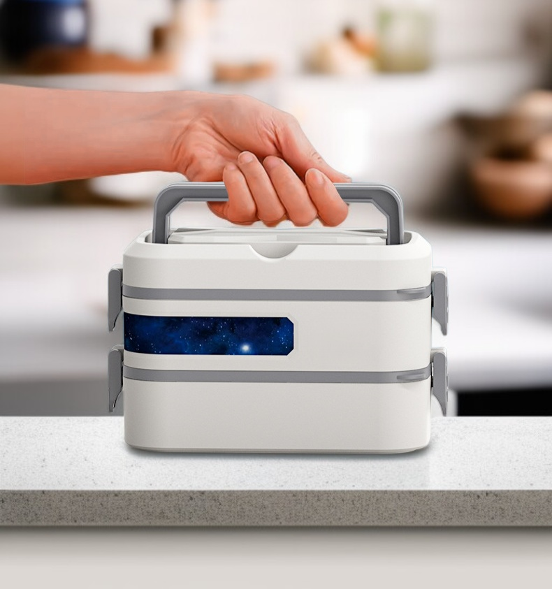 Durable 304 stainless steel lunch container on table