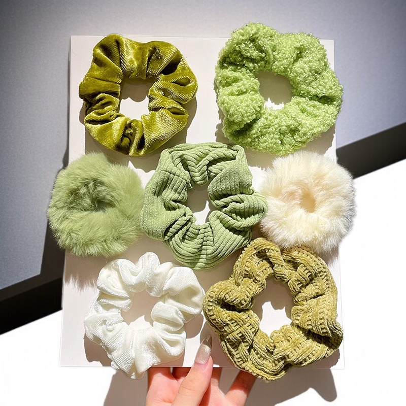 Autumn and Winter Plush Large Intestine Hair Ring