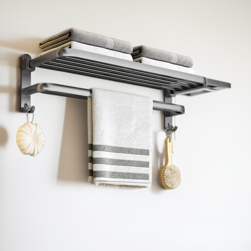 Wall Mounted Towel Rack for Hotel Kitchen Balcony Bathroom 