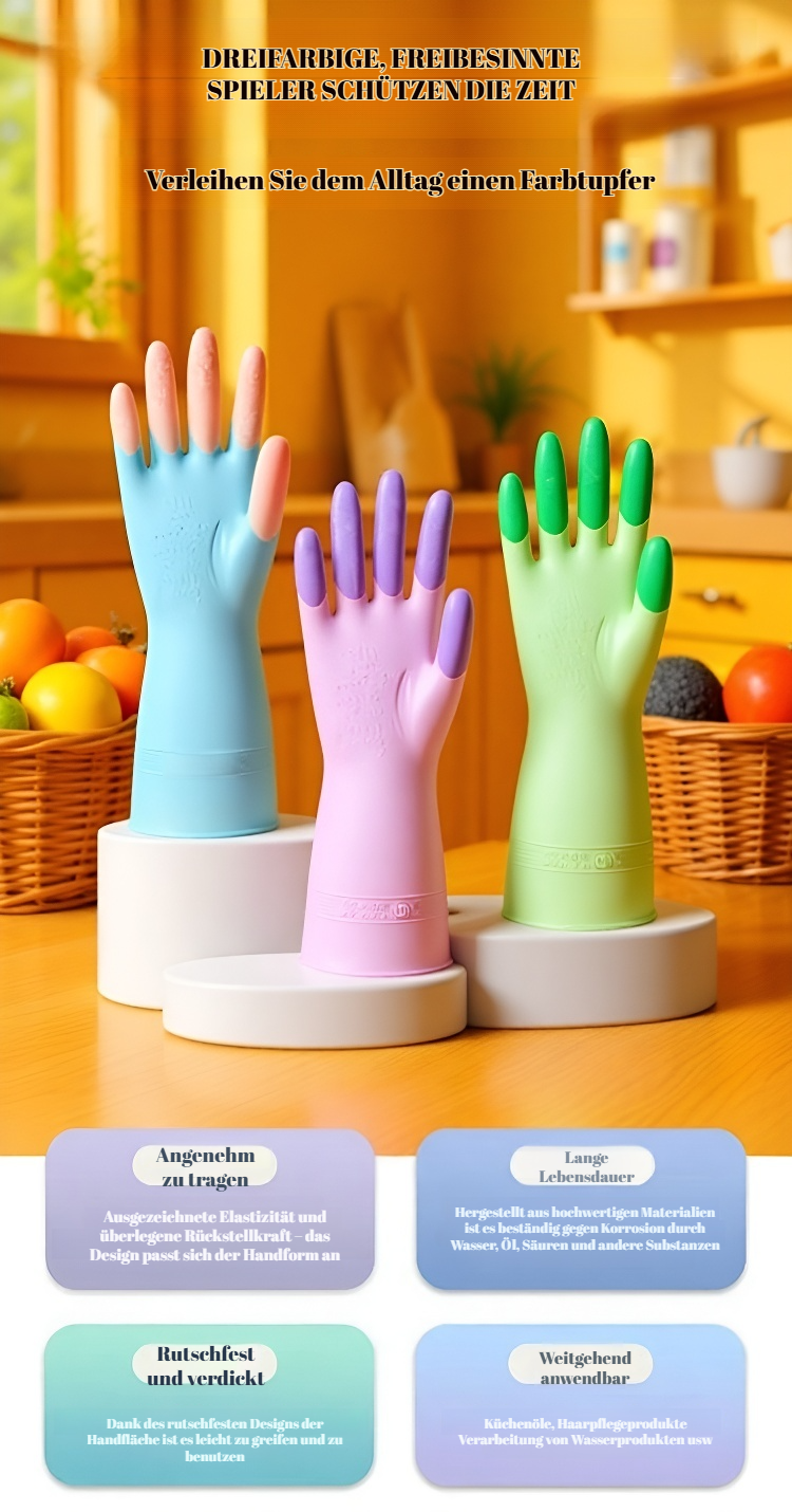 Langlebige Spülhandschuhe mit rutschfestem Griff