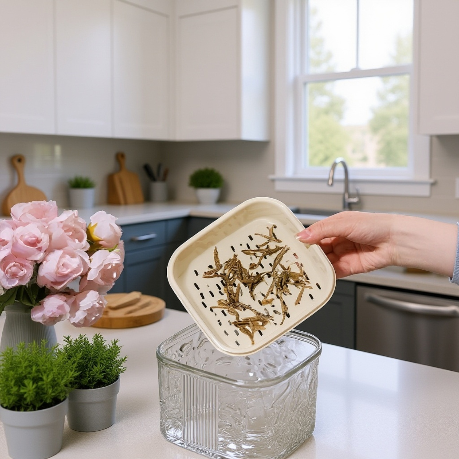 سلة مهملات للمطبخ والحمام