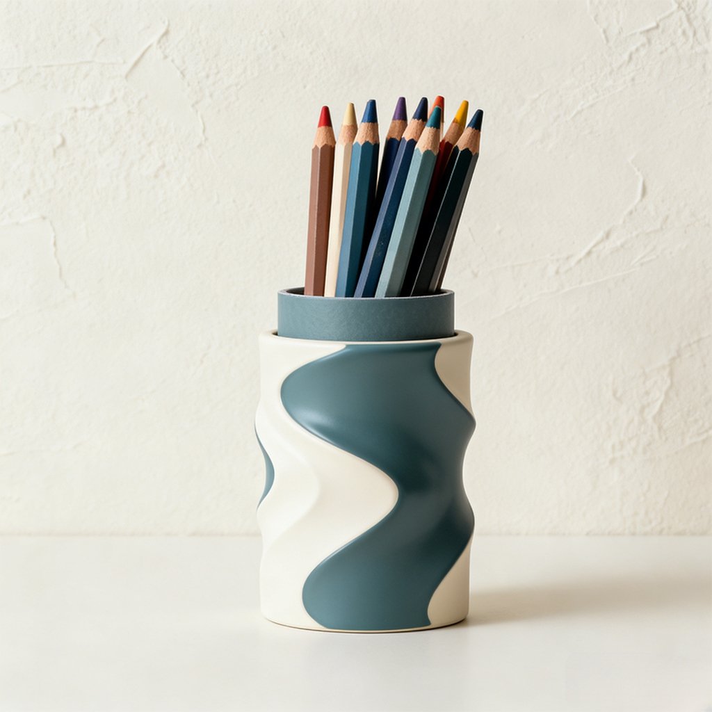 Niño dibujando con lápices de colores