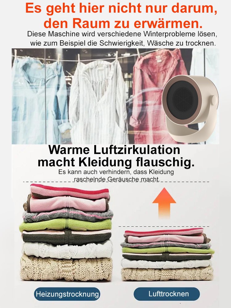 【Sofortige Wärme】Multifunktionaler Schnellheizlüfter