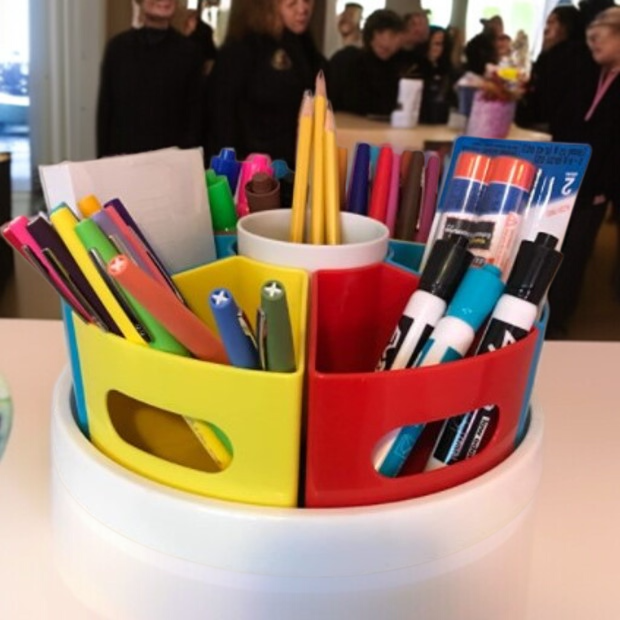 デスクトップ・オーガナイザー 高価な回転ペンホルダー コンパートメント・オーガナイザー 学生用回転ペンホルダー