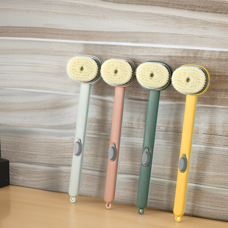 Extended handle convenient back scrubber