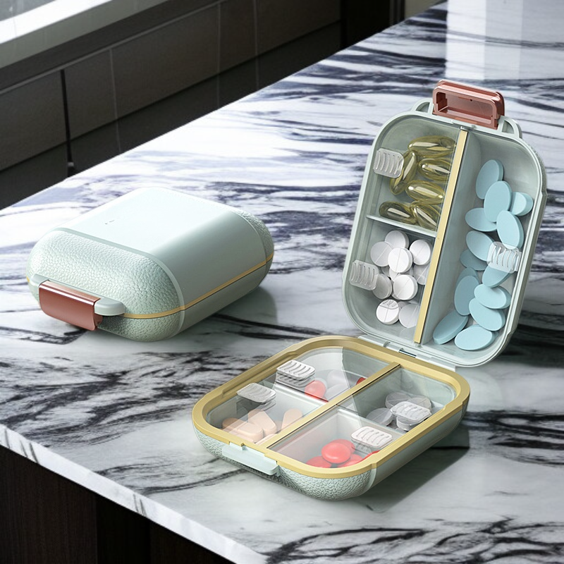 Daily medicine case for pills and vitamins