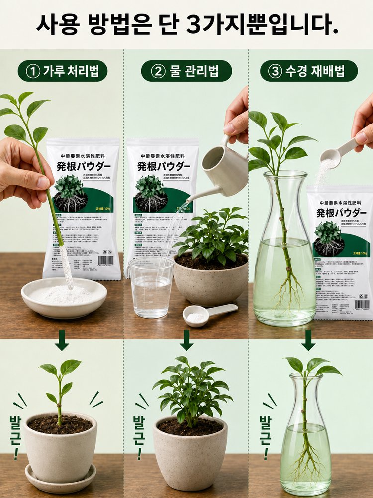 미친 생명력! 단 3일 완성 뿌리 폭발 마법 파우더