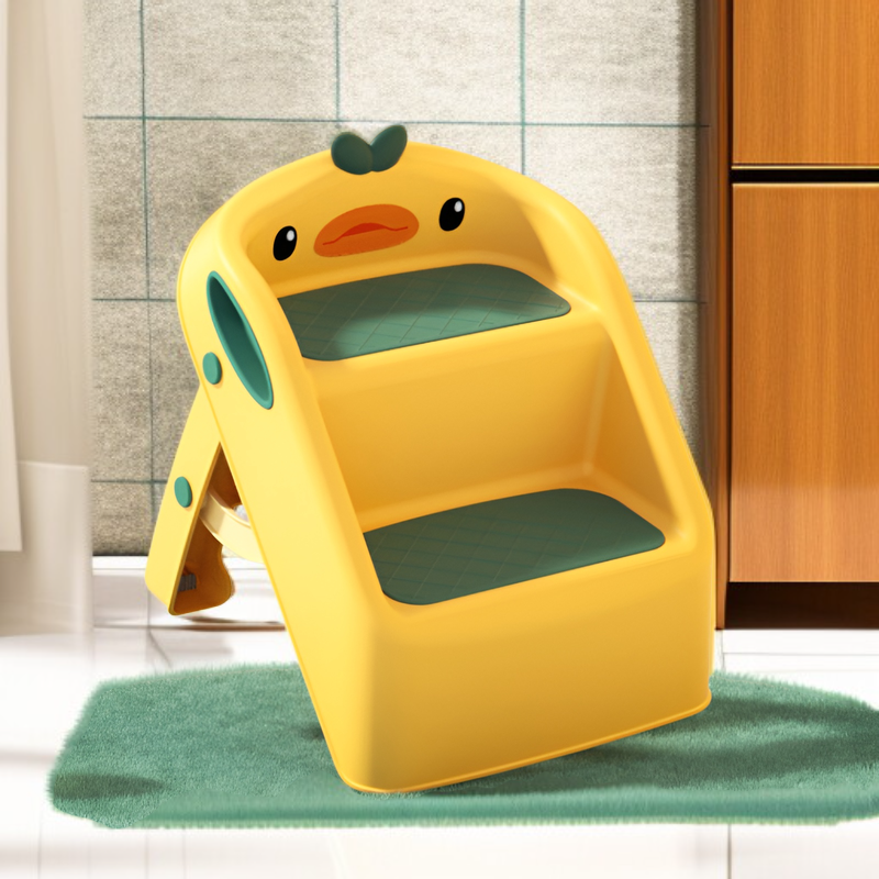Kids washbasin footstool for bathroom sink
