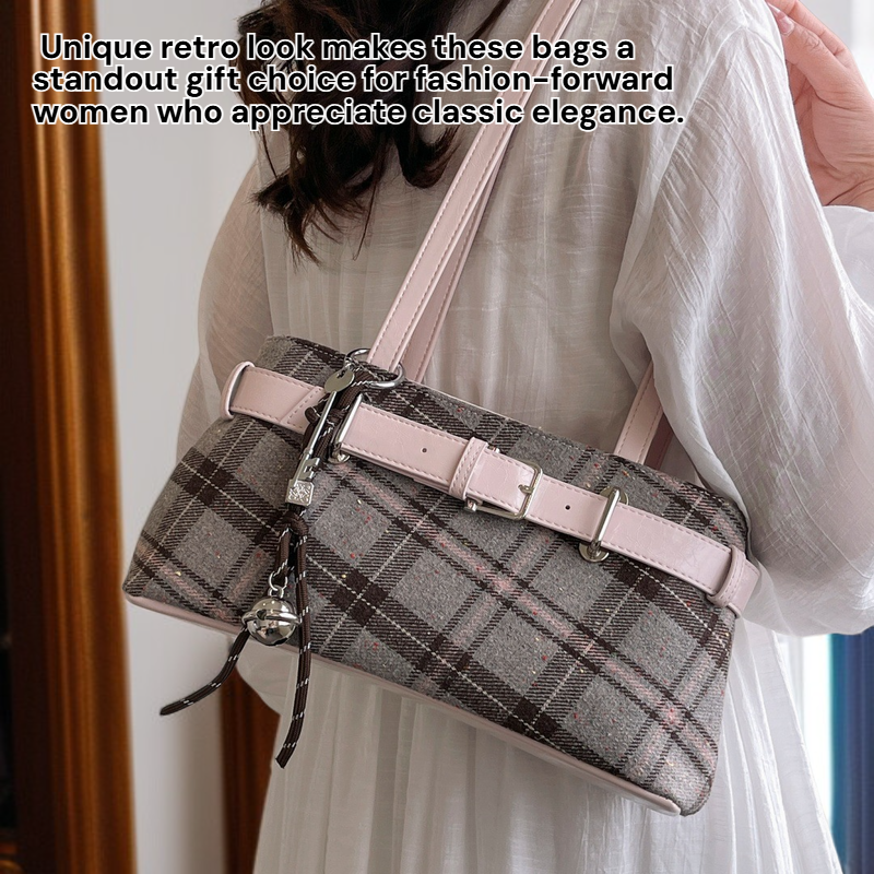 Fashion Plaid Shoulder Bag for Women