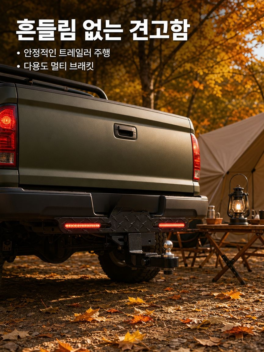 블랙 알루미늄 합금 번호판 프레임 트레일러 전용 번호판 라이트