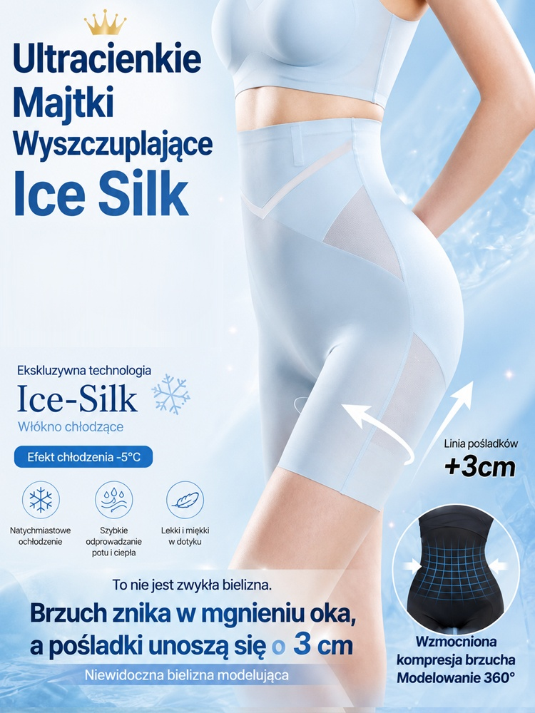 Ultrabielizna modelująca z cienkiego jedwabiu
