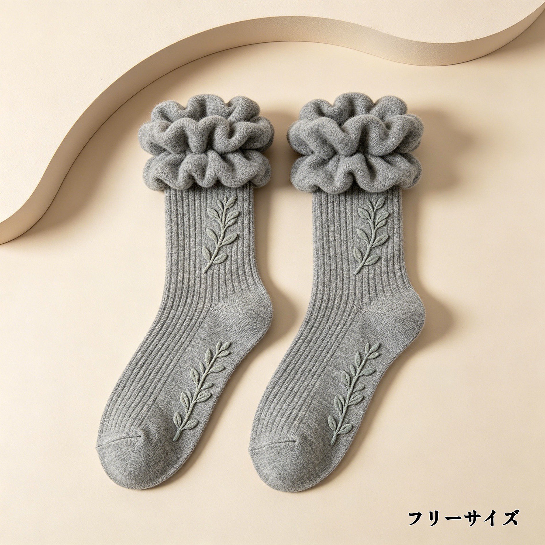 コットンソックス5足組の全体イメージ