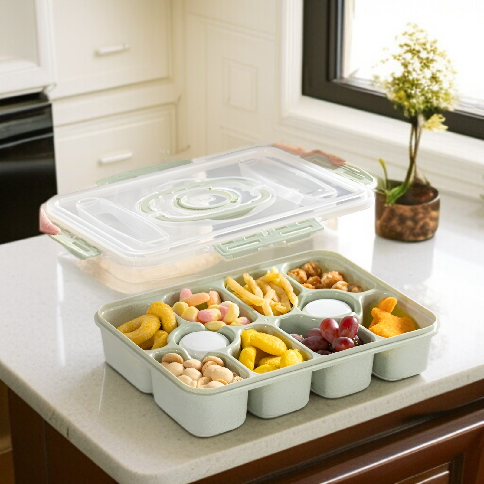 アウトドア用ポータブルランチボックス