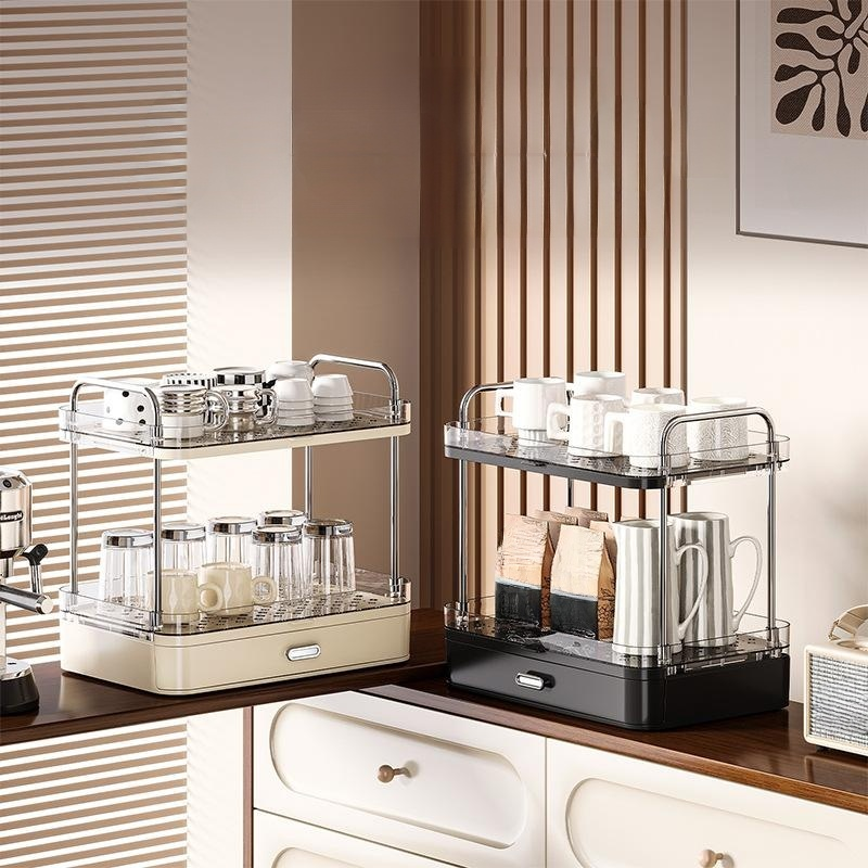 Multifunctional cup tray storage rack