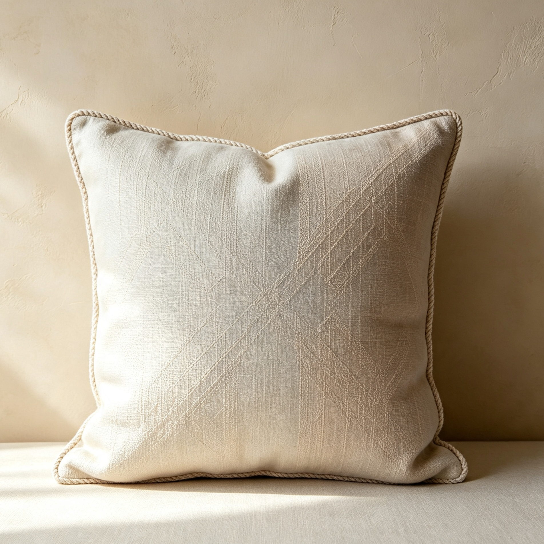 Jacquard woven cushion