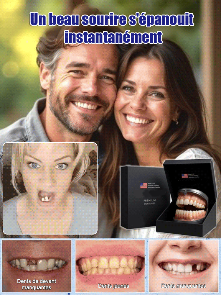 ⭐Transformez votre sourire en 30 secondes : La Prothèse en Silicone Souple n°1 en France