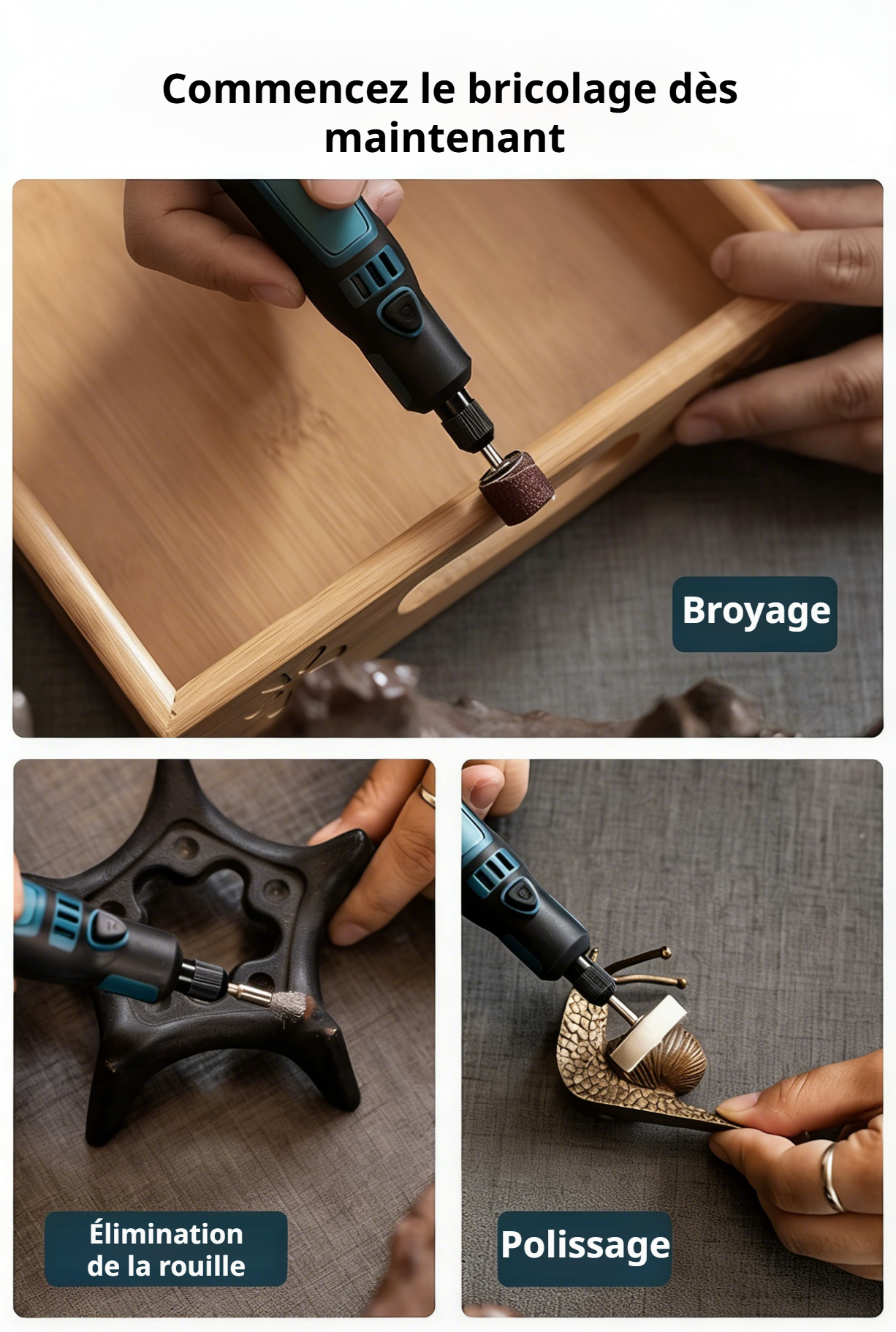 Outil multifonction compact pour gravure