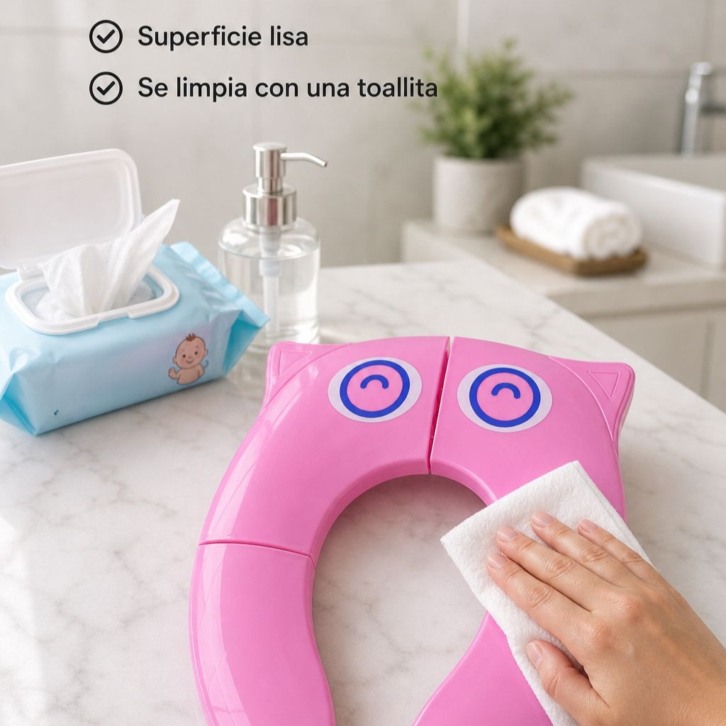 Entrenador de baño portátil para niños, cubierta de asiento de inodoro plegable para viajes