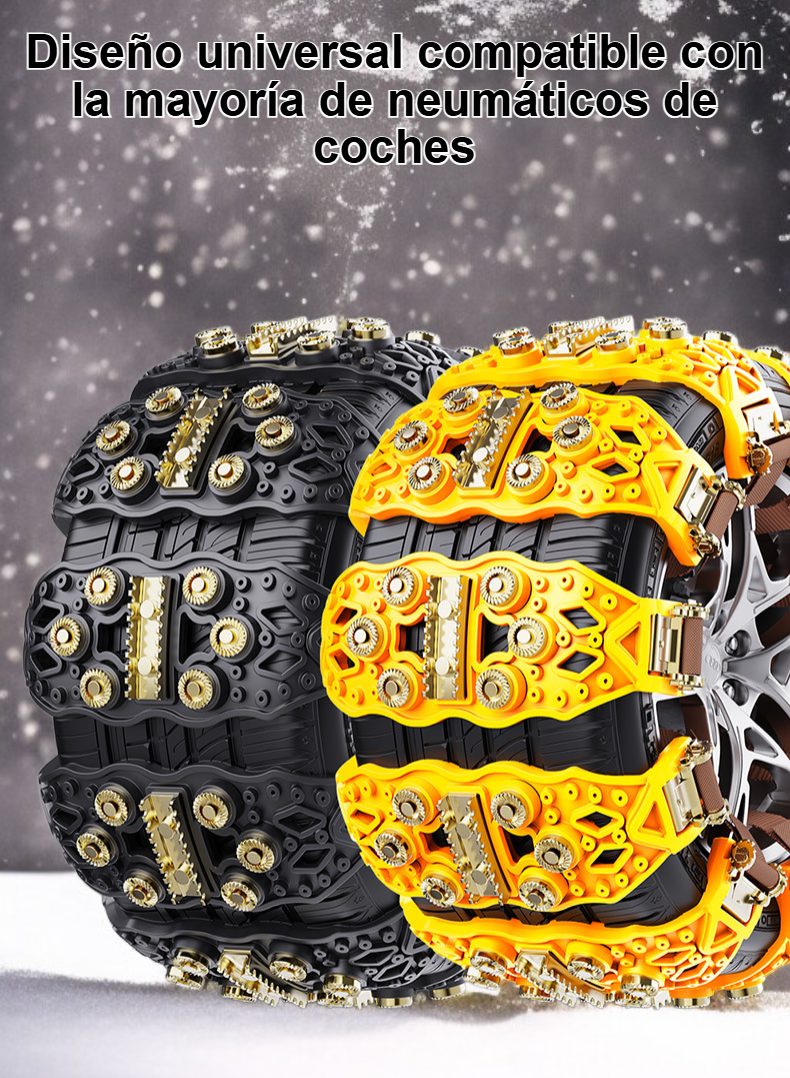Cadenas de nieve de invierno engrosadas para coche