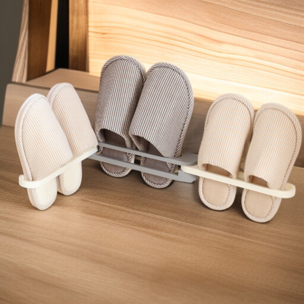 Easy install bathroom slipper storage rack