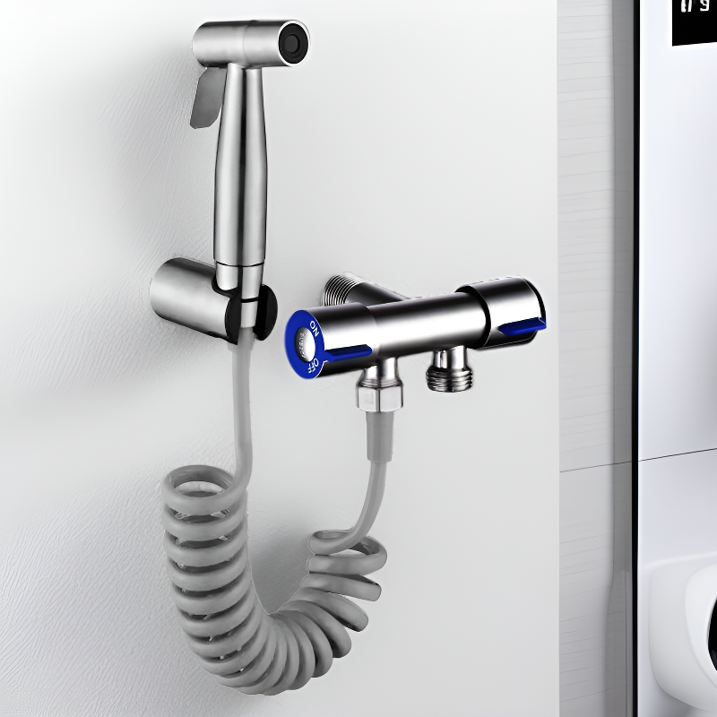 ชุดหัวฉีดชำระและฝักบัวมือถือสแตนเลส 304 สำหรับห้องน้ำ