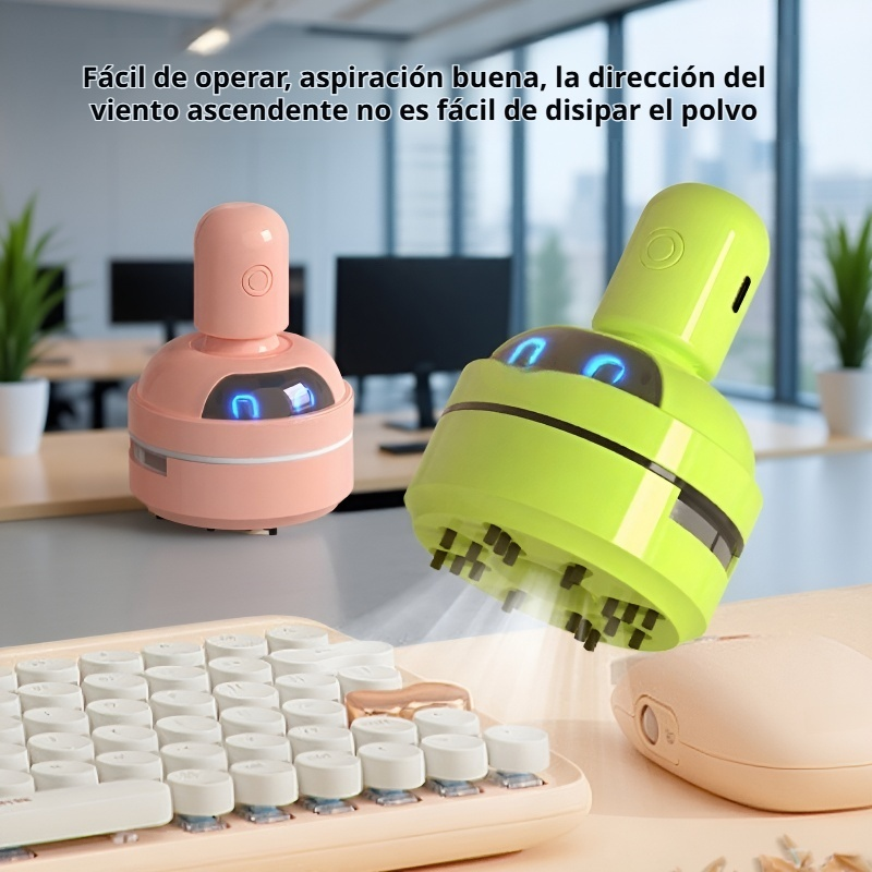 Aspiradora de Escritorio Mini Cartoon Inalámbrica y Eficiente