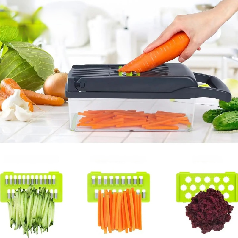 Coupe-légumes multifonctionnel, trancheuse et râpe