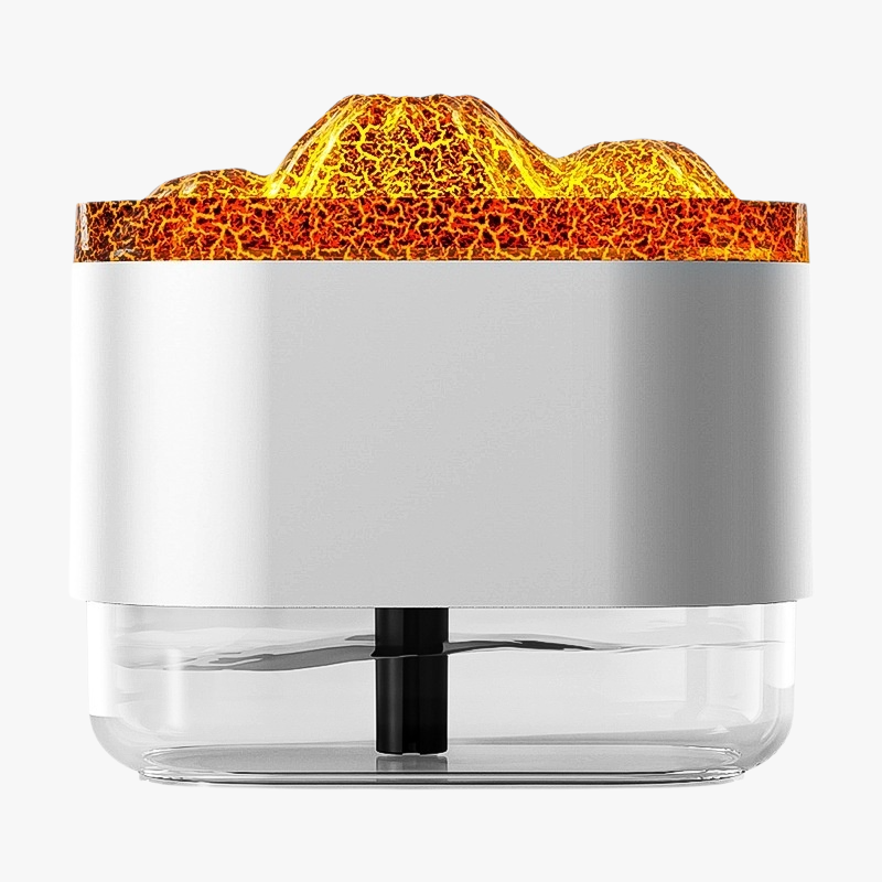 Difusor de aroma de lava volcánica para el hogar con iluminación LED de 7 colores