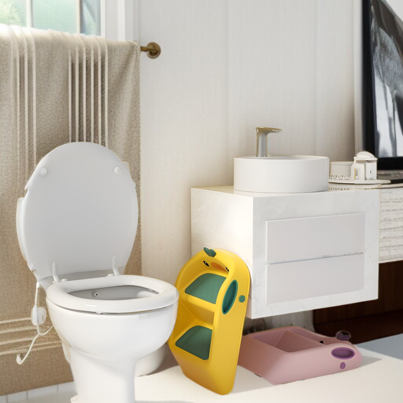 子供用フットスツール ベビーハンドウォッシングラダー 洗面台フットスツール 階段ステップ 幼児用バスルームフットスツール