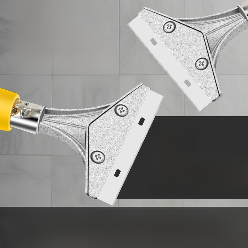 伸縮式ステンレス壁用スクレーパー 清掃専用ロングハンドル工具