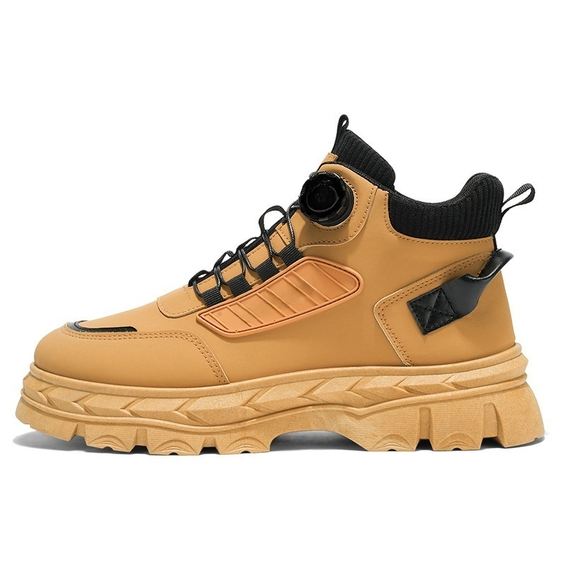 남자 가을 스타일 레이스업 빈티지 워커 부츠