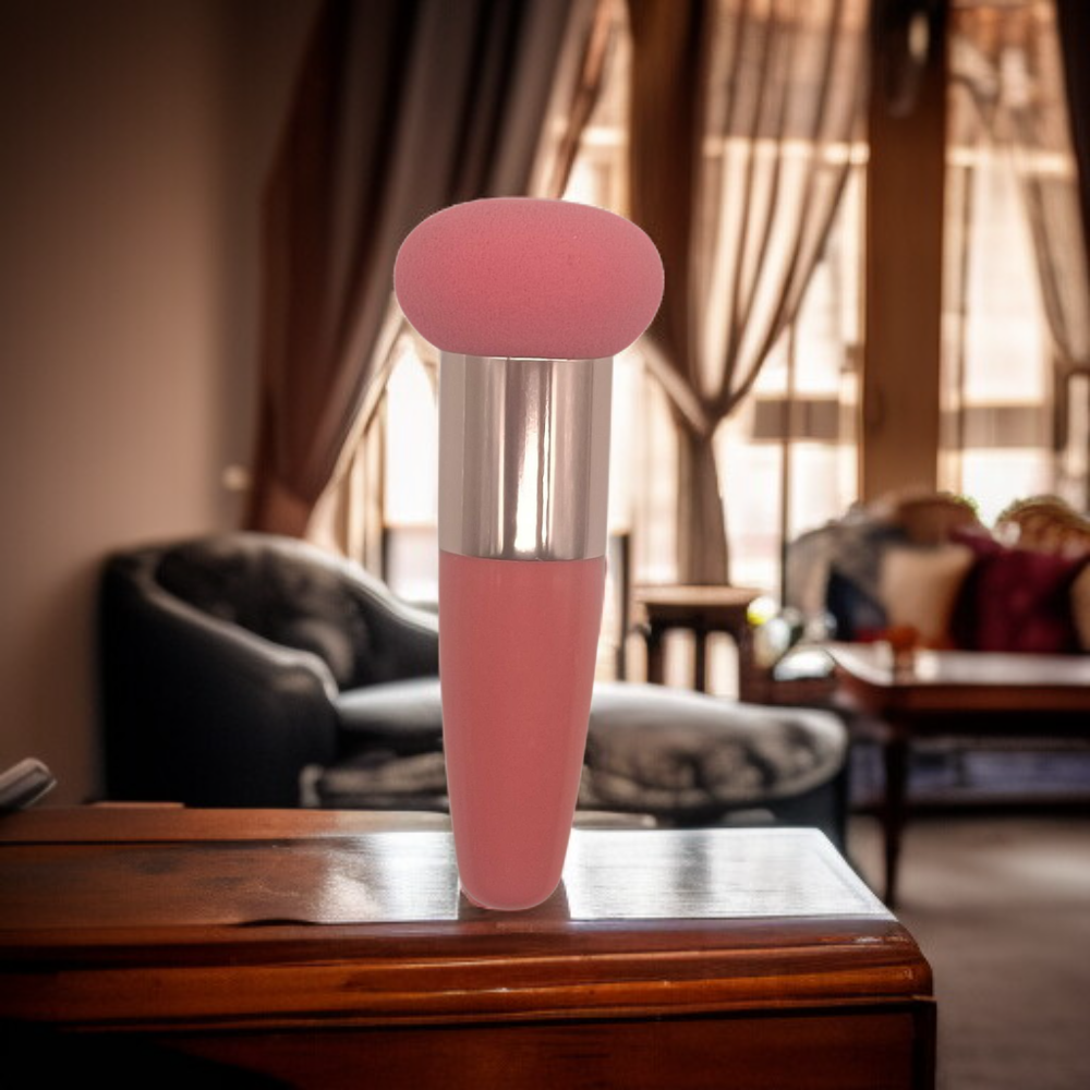 小蘑菇美妝筆粉撲