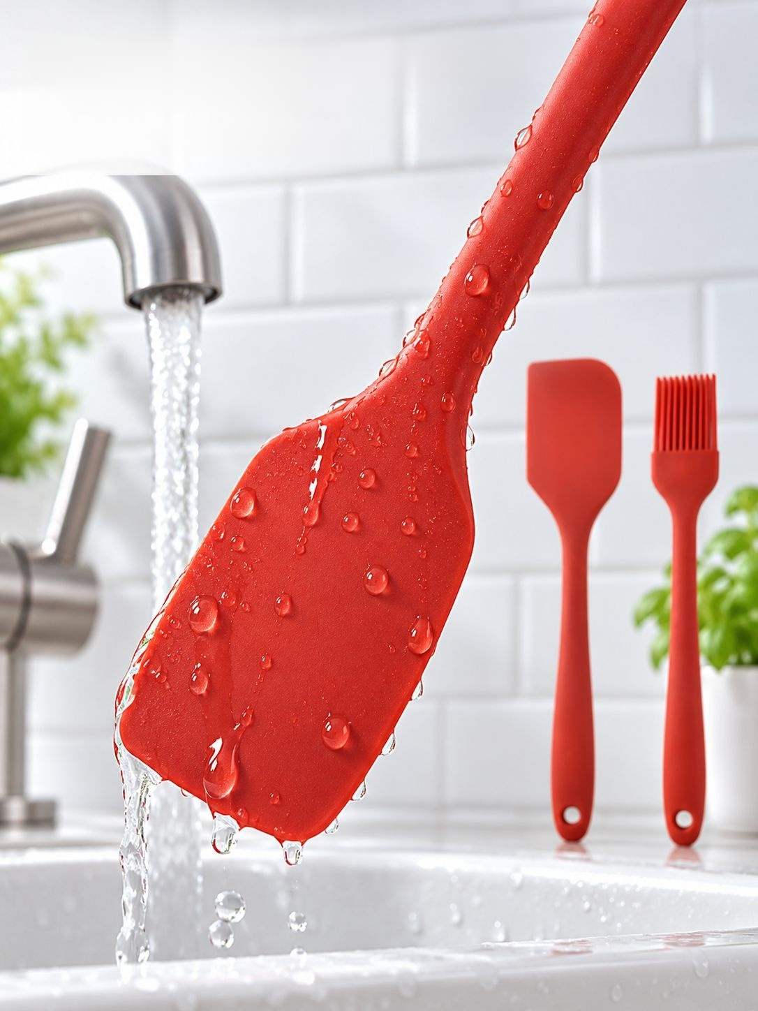 Spatules en silicone pour mélanger les préparations et les crèmes