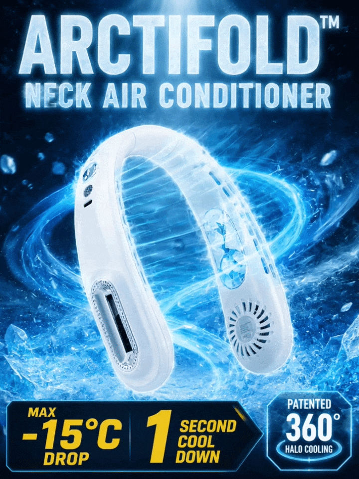 [Wearable Air Conditioner] Cooling Neck Fan — Ultra-Light & Silent