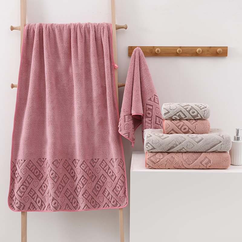 Coral fleece bath towel