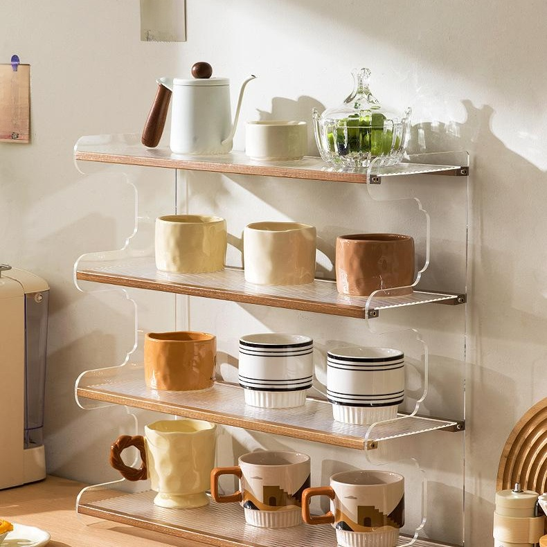 家庭用デスク整理ラック 多層式収納棚 書斎・食卓用分層ラック