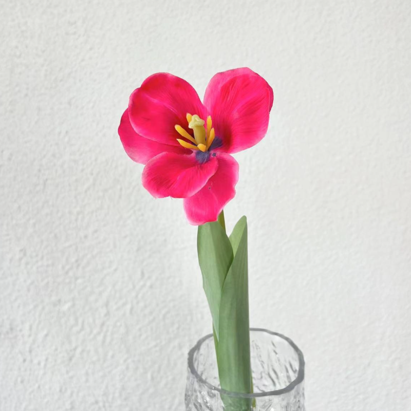 Fleurs artificielles rose rose