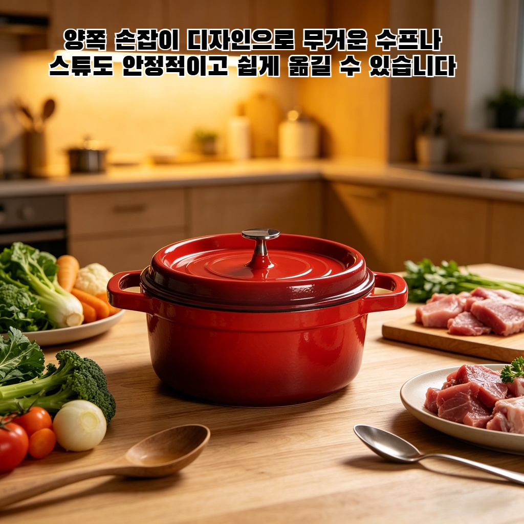 양손 주물 에나멜 국냄비