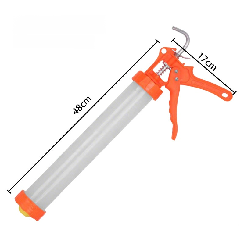 Effortless transparent structural glue gun