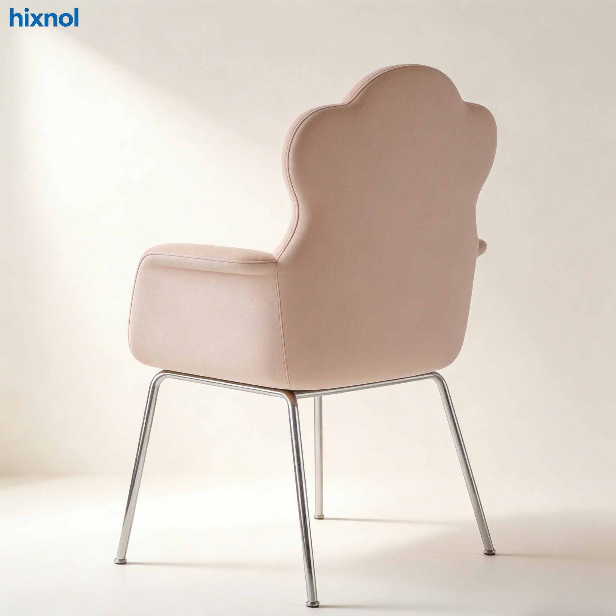 Modern office chair with mesh back and padded seat
