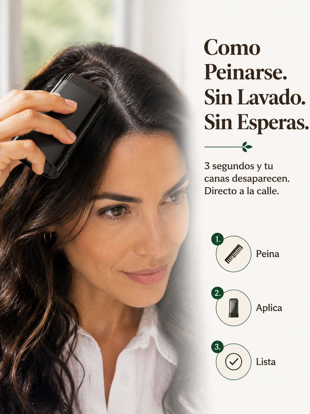 Cubre canas en 3s y frena la caída. Stick 100% vegetal resistente al agua. ¡Hoy 2x1!