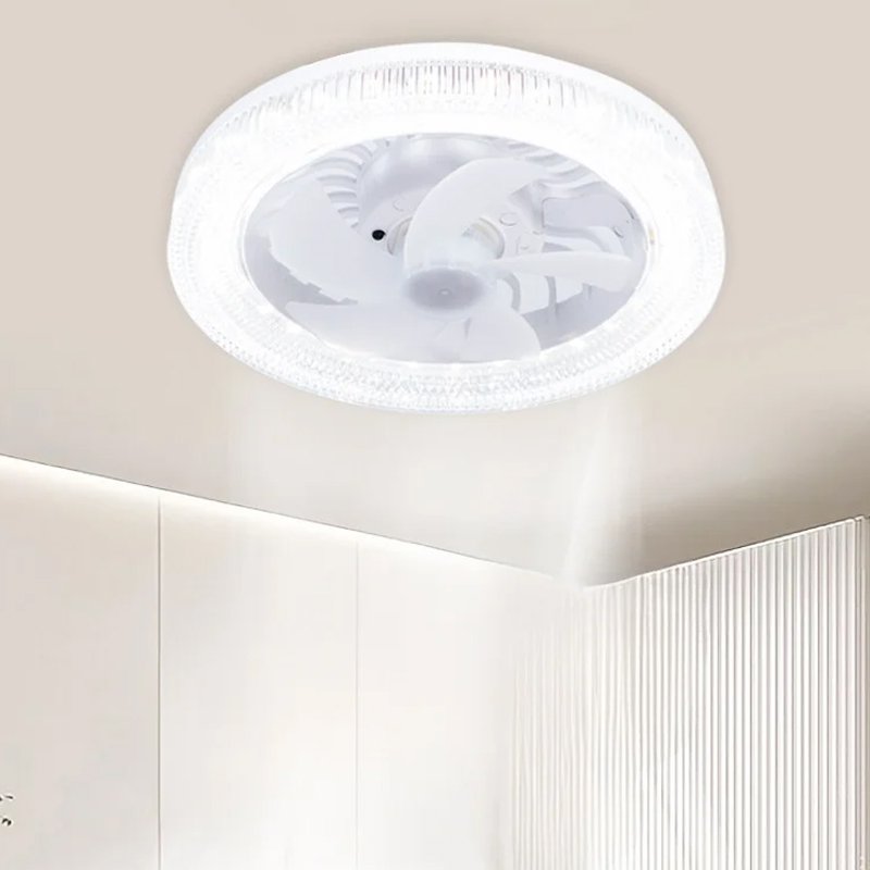 Universal ceiling mounted crystal fan light
