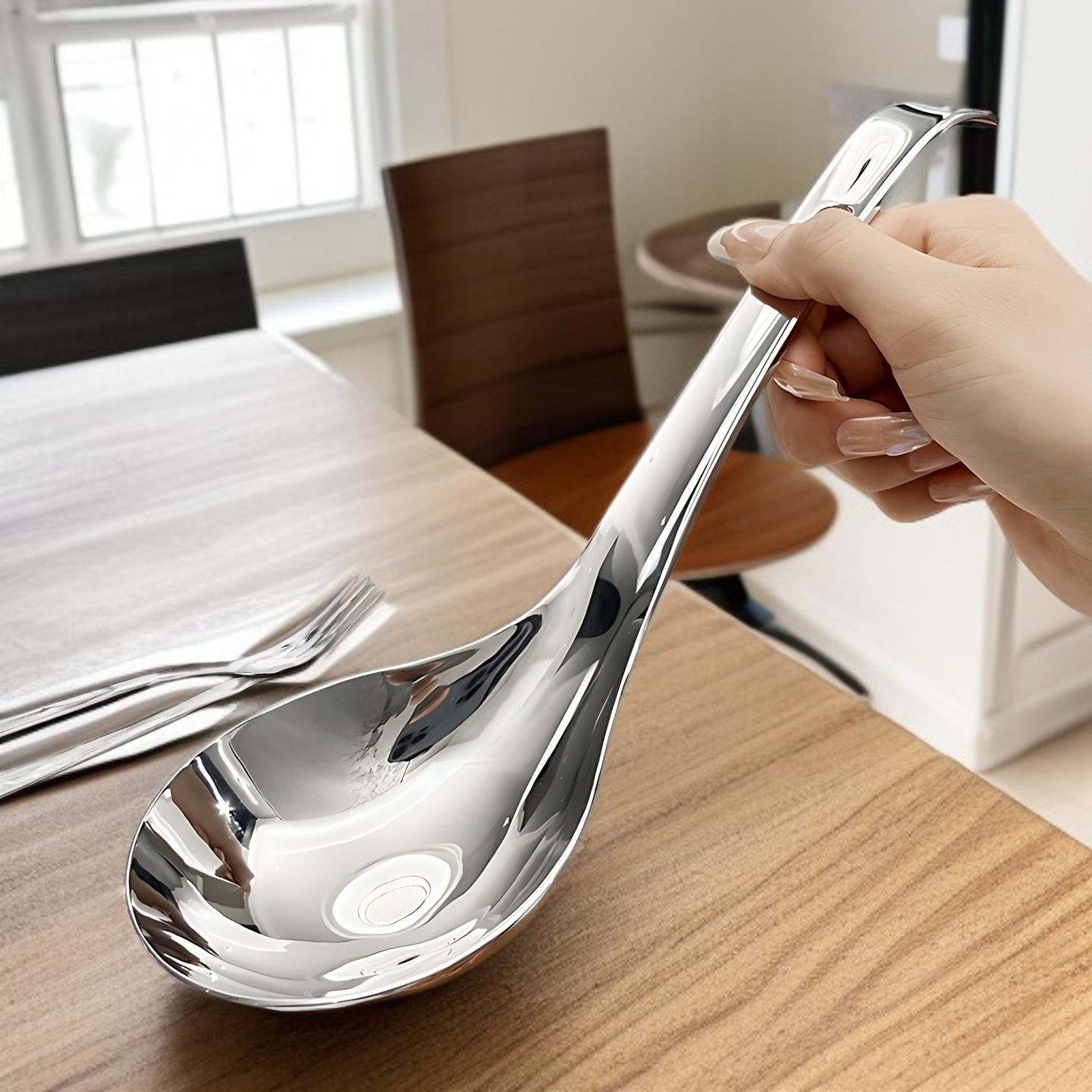 Household Rice Spoon Spoon 304 Stainless Steel Thickened Household Food Grade