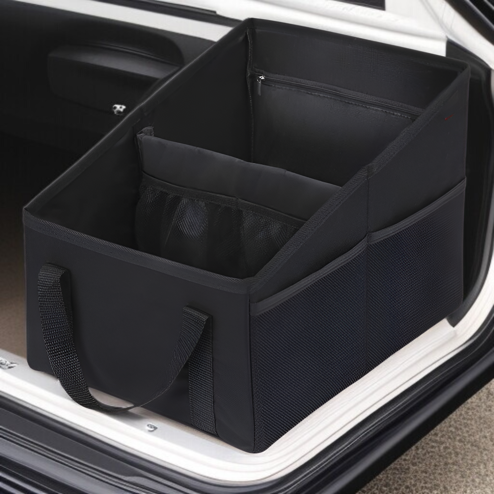 車のトランクオーガナイザー収納ボックス車のトランク収納ボックス折りたたみ式マルチコンパートメント収納ボックス