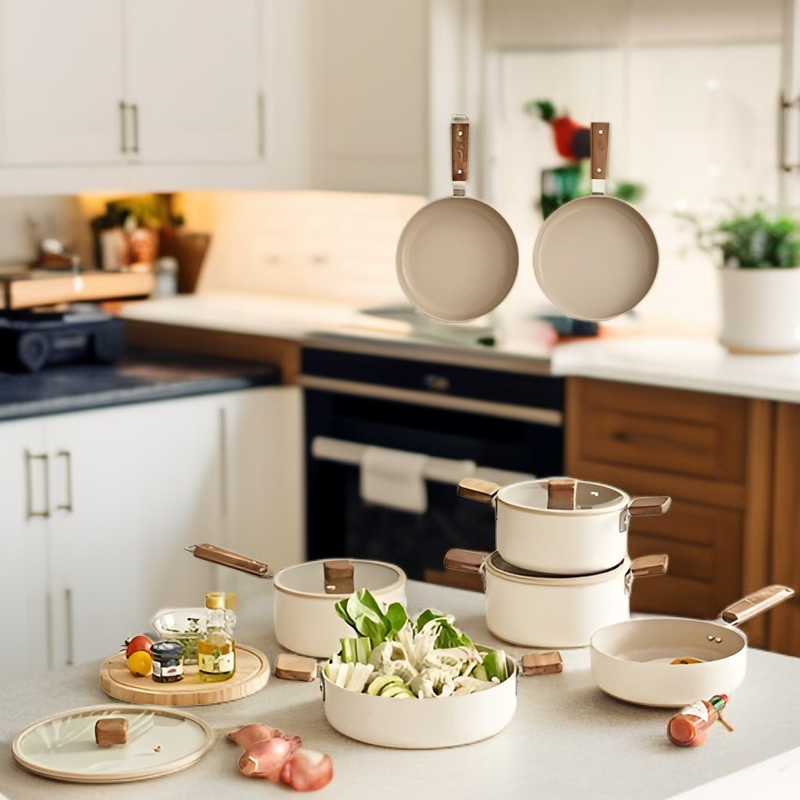 No-Nail Wall-Mounted Kitchen Pot Lid Rack