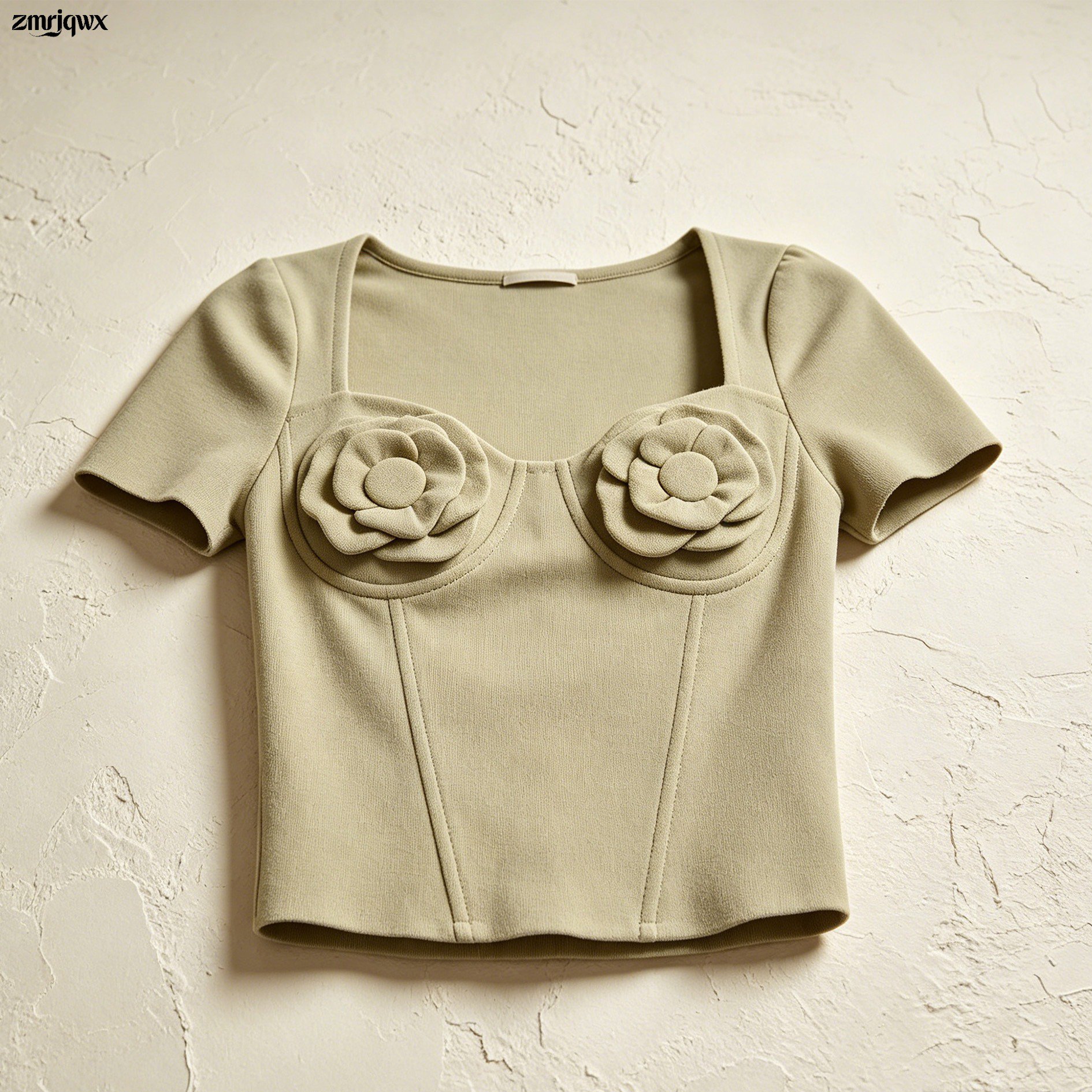 優しくスタイリッシュなショートトップス