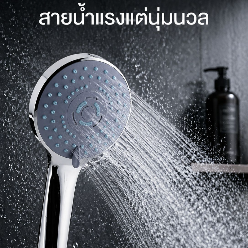 ชุดสายฝักบัวและหัวฝักบัวห้องน้ำ Daelim Bass 4503P